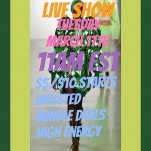 🍀 LIVE SHOW 🍀 Tuesday March 17th 🍀 11AM EST 🍀